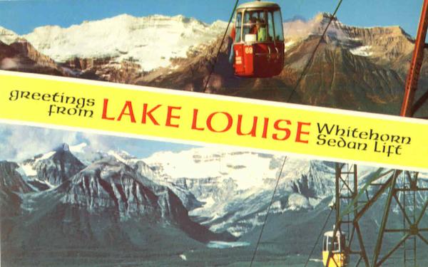 Greetings From Lake Louise Victoria BC Canada British Columbia