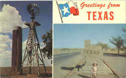 Greetings From Texas Postcard 