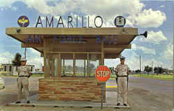 Entrance To Amarillo Air Force Base Postcard
