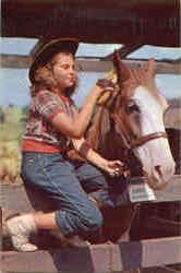 Bluejeans Cowgirl Postcard