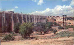 Down Stream Of Buchanan Dam, Highway 29 Texas Postcard Postcard