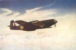 North American Mustang Fighter Postcard