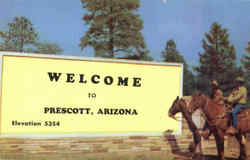 Welcome To Prescott Postcard