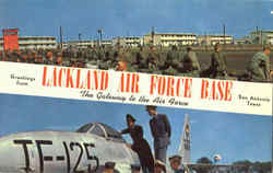 Greetings From Lackland Air Force Base Postcard