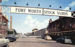 Entrance To Fort Worth Stock Yards, Exchange Avenue Postcard