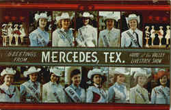 Greetings From Mercedes Texas Postcard Postcard