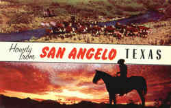 Howdy From San Angelo Texas Postcard Postcard