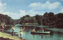 Lake Newport, Mill Creek Park Youngstown, OH Postcard Postcard