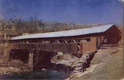 Covered Bridge Taftsville, VT Postcard Postcard