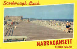 Scarborough Beach Narragansett, RI Postcard Postcard