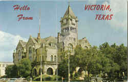 Victoria County Court House Texas Postcard Postcard