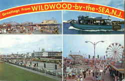Greetings From Wildwood By The Sea New Jersey Postcard Postcard