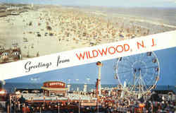 Greetings From Wildwood Postcard