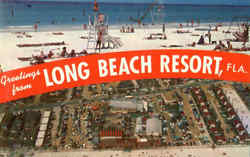 Greetings From Long Beach Resort Panama City Beach, FL Postcard Postcard