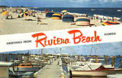 Greetings From Rivera Beach Postcard