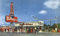 Billups Service Station Postcard