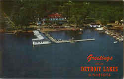 Greetings From Detroit Lakes Postcard
