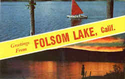 Greetings From Folsom Lake Postcard