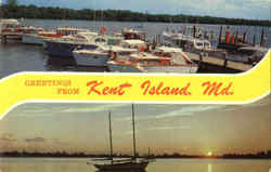 Greetings From Kent Island Scenic, MD Postcard Postcard