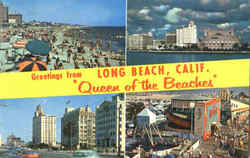 Greetings From Long Beach Postcard