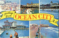 Greetings From Ocean City New Jersey Postcard Postcard