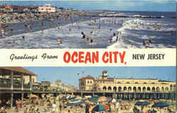 Greetings From Ocean City New Jersey Postcard Postcard