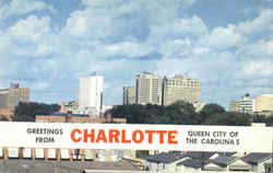 Greetings From Charlotte Postcard