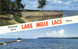 Greetings From Lake Mille Lacs Minnesota Postcard Postcard