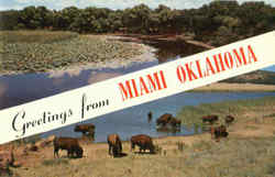 Greetings From Miami Oklahoma Postcard Postcard