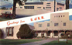 Greetings From U. Of N. M Postcard