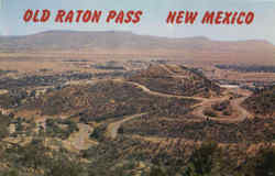 Old Raton Pass Scenic, NM Postcard Postcard