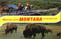 Greetings From Montana Scenic, MT Postcard Postcard