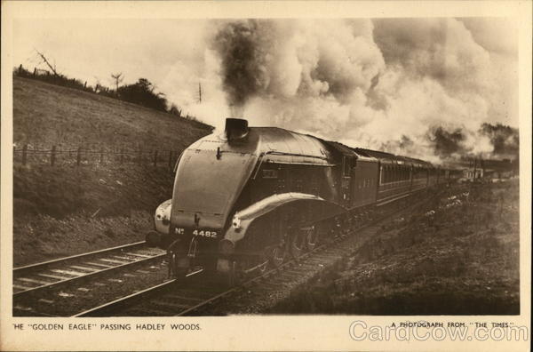 The Golden Eagle Passing Hadley Woods Locomotives