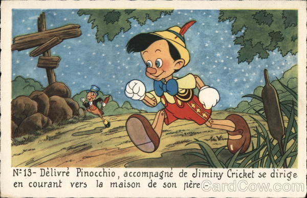 Pinocchio and Jiminy Cricket Disney
