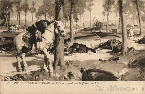 Battlefield Showing Dead and Wounded, White Horse Military