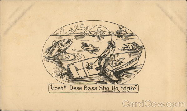 Gosh! Dese Bass Sho Do Strike Black Americana