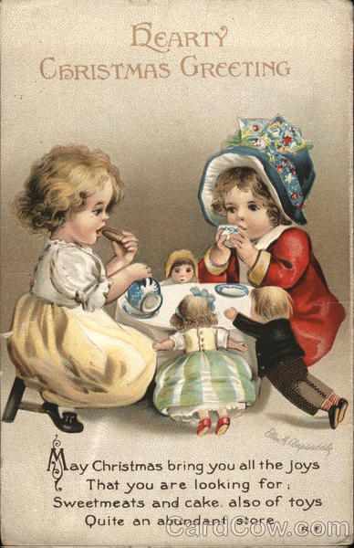 Hearty Christmas Greeting Children