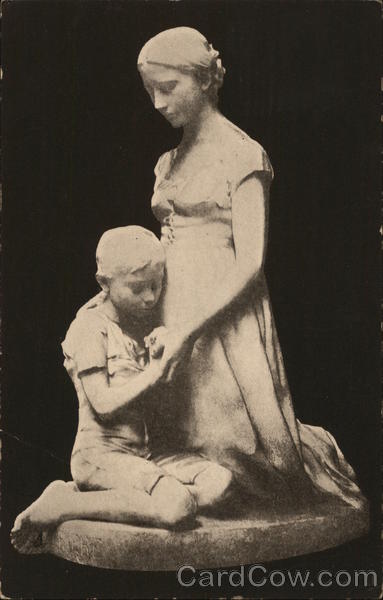 Woman and Child Sculpture Christmas