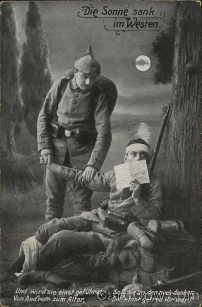 Die Sonne sank im Westen World War I