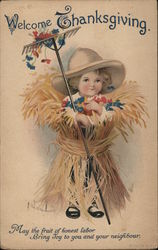 Welcome Thanksgiving Postcard