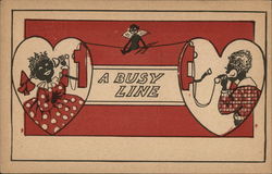 A Busy Line Postcard