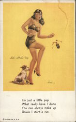 Let's Make Up Swimsuits & Pinup Postcard Postcard