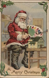 A Merry Christmas Santa Claus Postcard Postcard