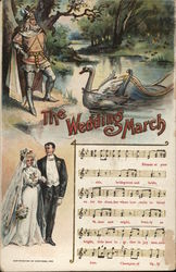 The Wedding March Songs & Lyrics Postcard Postcard