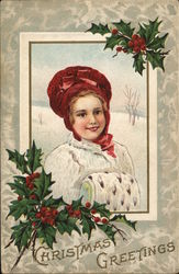 Christmas Greetings Postcard