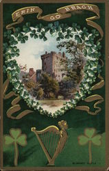 Blarney Castle Through Heart-Shaped Shamrock Frame Blarney Castle Through Heart-Shaped Shamrock Frame
