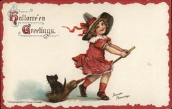 Halloween Greetings Postcard
