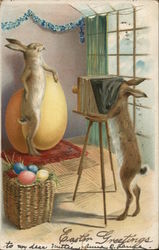 Easter Greetings Postcard