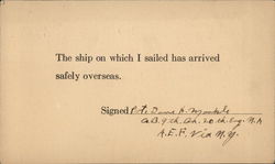 The Red YMCA Triangle - Soldier and Sailors Mail Postcard
