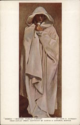 "Hosea" - Person Draped in Long Flowing Garment with Head Covered Postcard